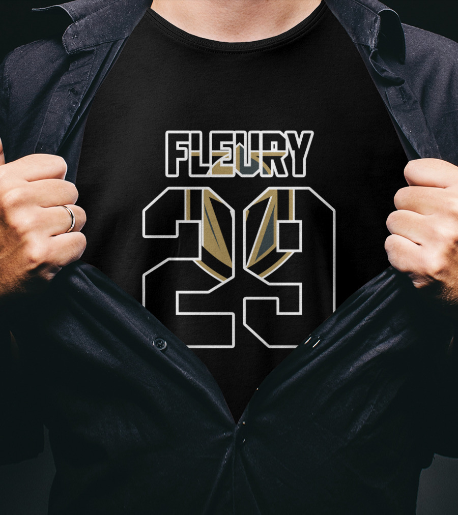 Vegas Golden Knights Fleury 29 NHL Hockey Player Number T-Shirt