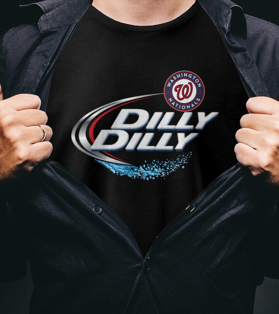 Washington Nationals Dilly Dilly Logo Splash T-Shirt
