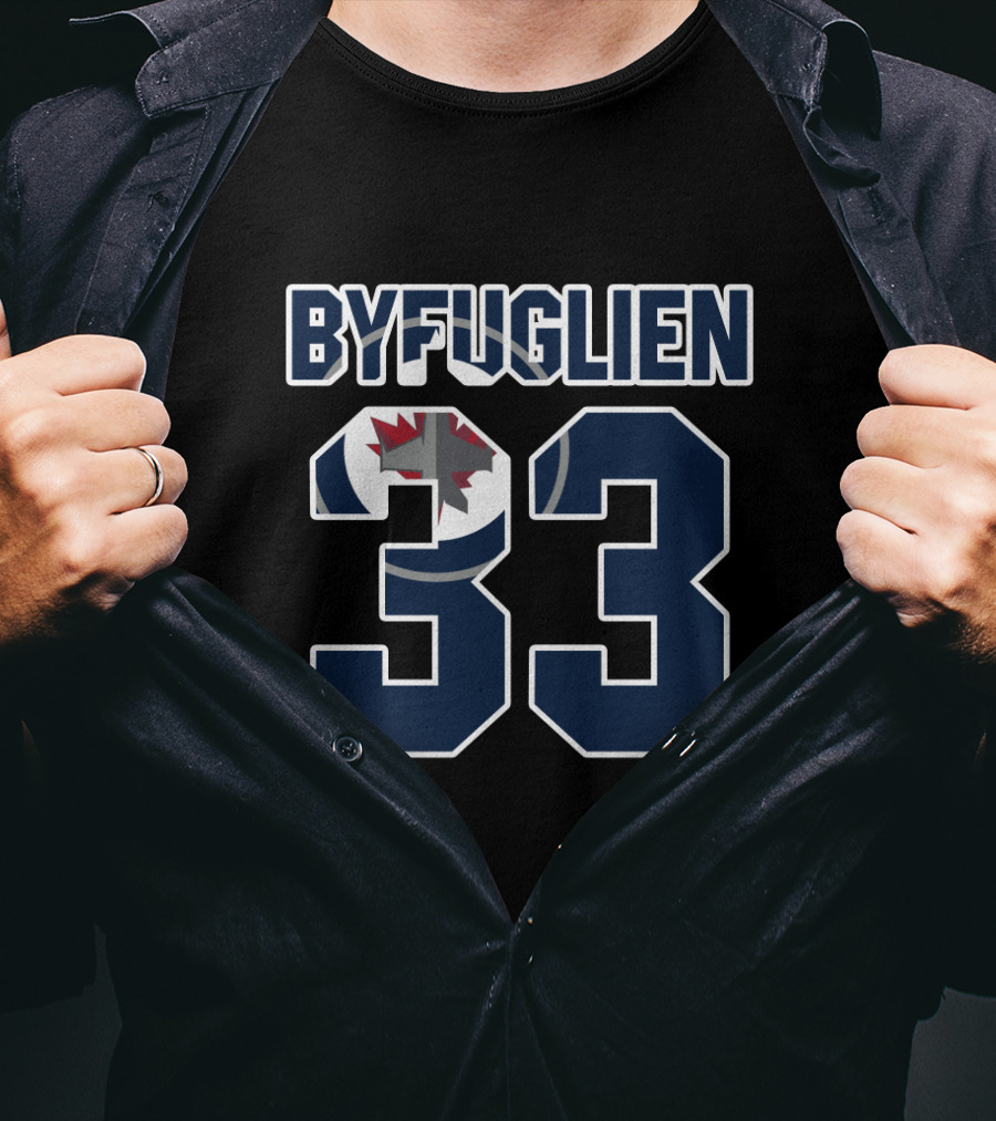 Winnipeg Jets Byfuglien 33 NHL Hockey Player Fan Gear T-Shirt