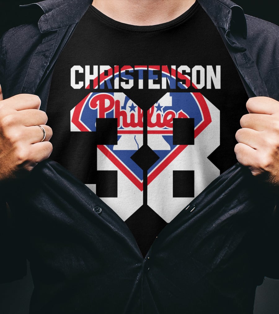 Christenson 38 Philadelphia Phillies 1981 Baseball T-Shirt