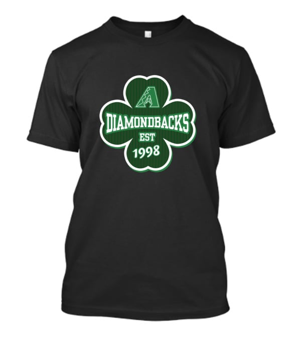 Arizona Diamondbacks Est 1998 St Patrick's Day Clover T-Shirt