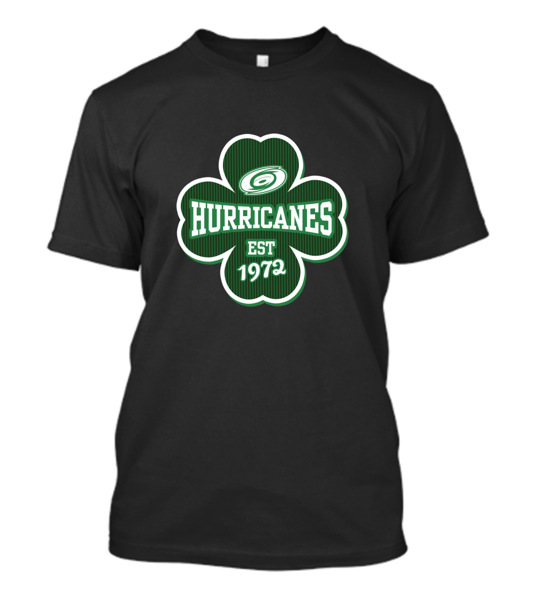 Carolina Hurricanes Shamrock Logo Est 1972 St. Patrick's Day T-Shirt