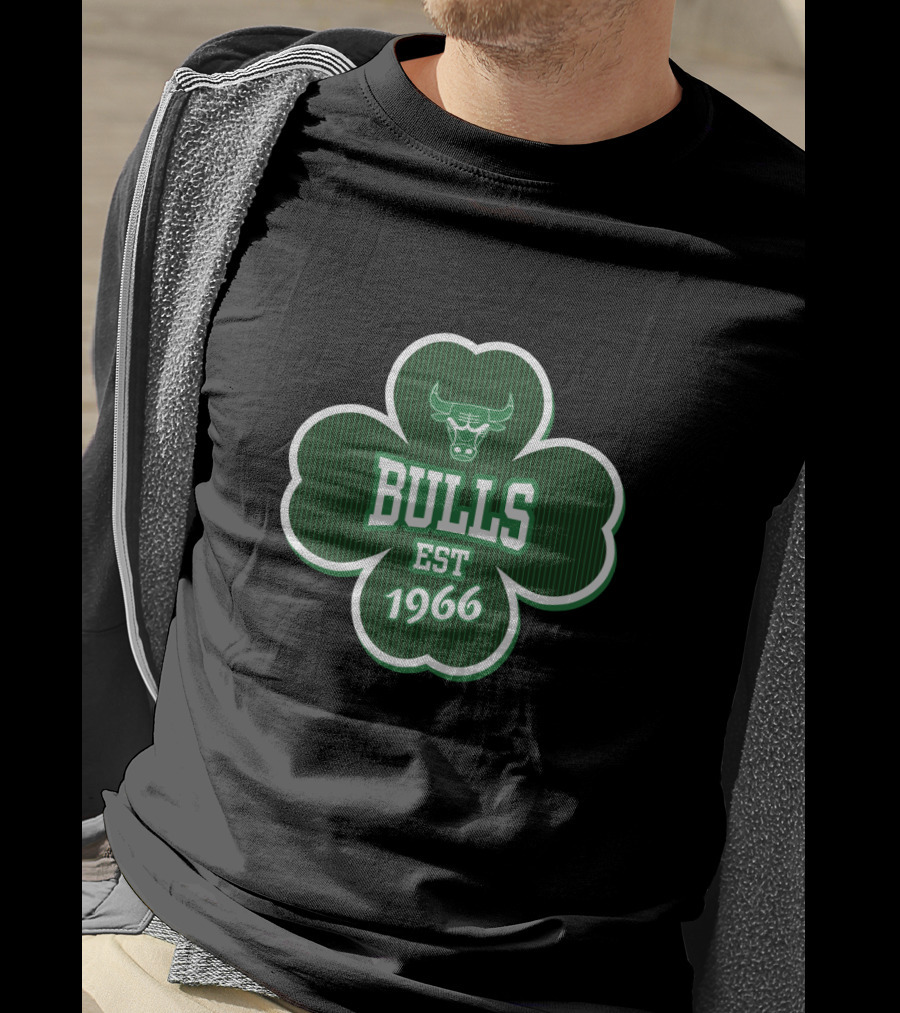 Chicago Bulls Shamrock Est 1966 St Patrick's Day T-Shirt