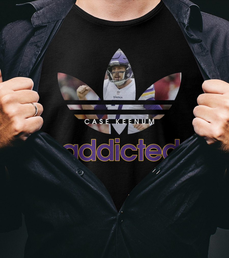 Case Keenum Addicted Minnesota Vikings Nfl T-Shirt