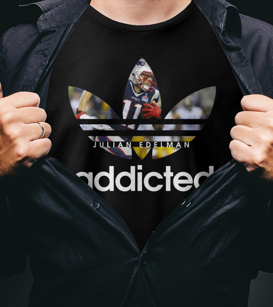 New England Patriots Julian Edelman Addicted Nfl T-Shirt