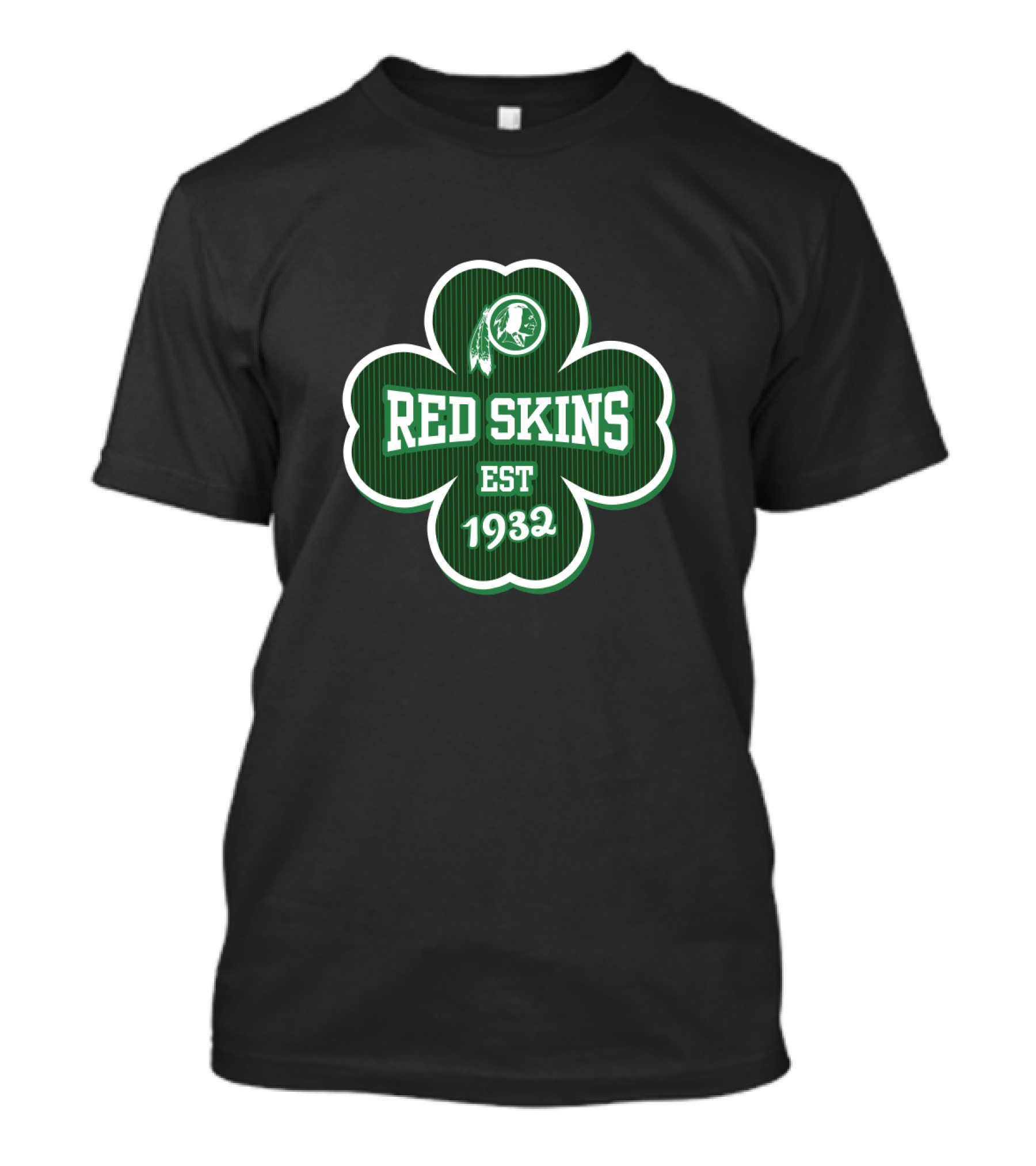 Redskins St Patrick's Day Clover Est 1932 T-Shirt