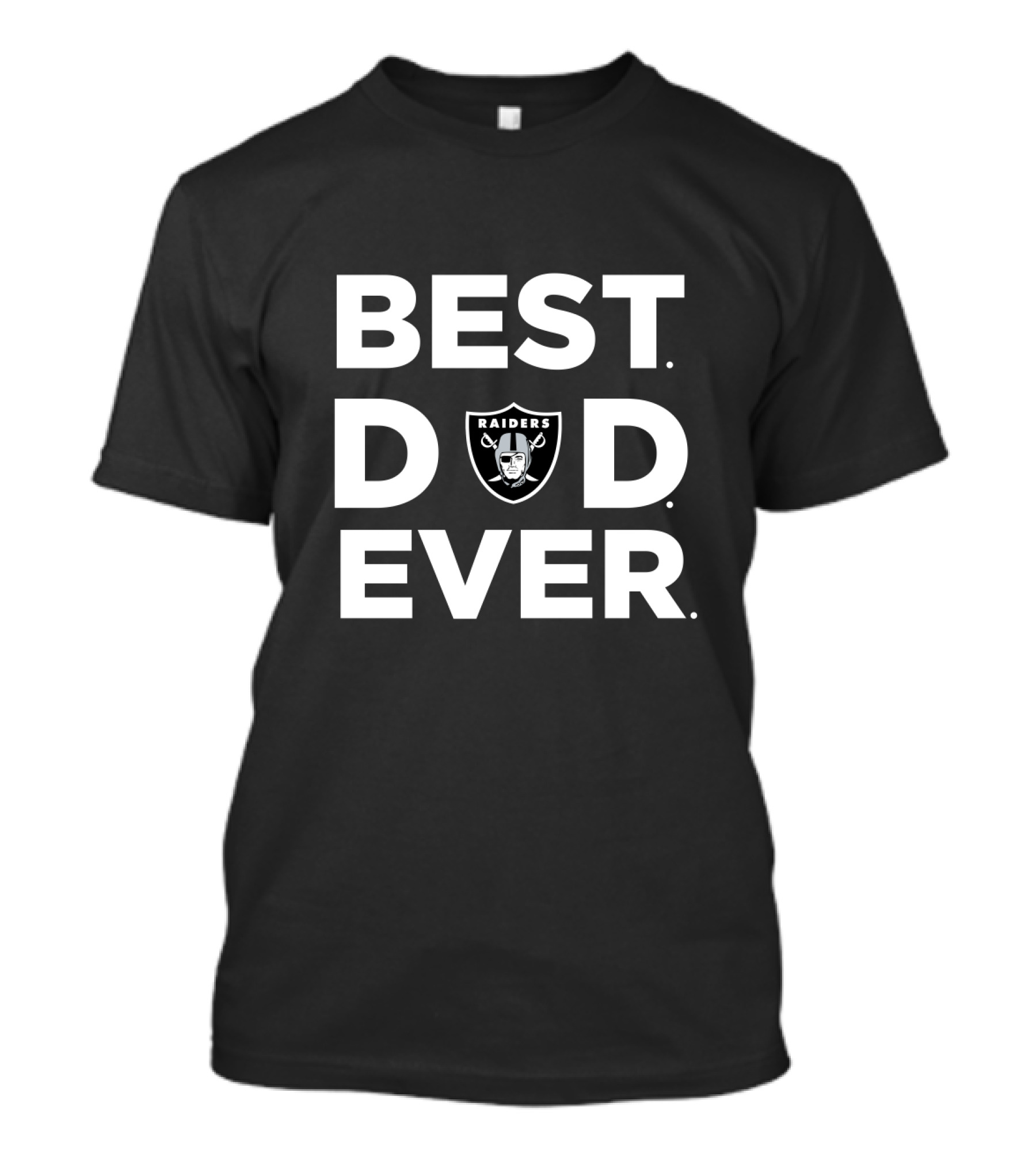 Best Oakland Raiders Dad Ever Raiders Shield Logo T-Shirt