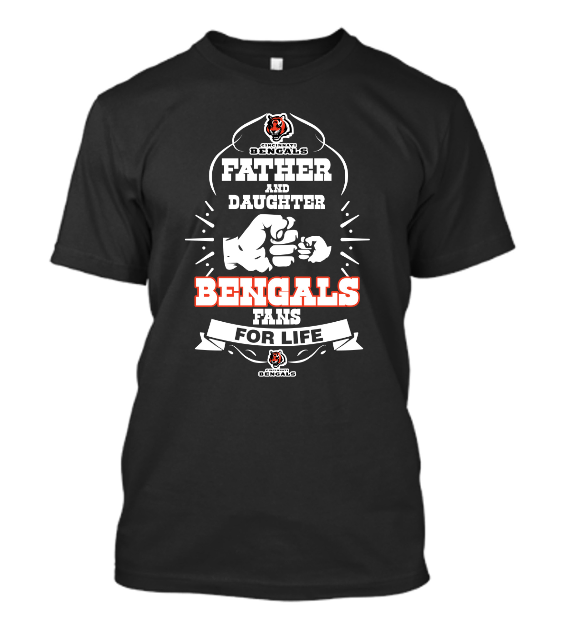 Father Daughter Bengals Fans For Life Cincinnati Bengals T-Shirt