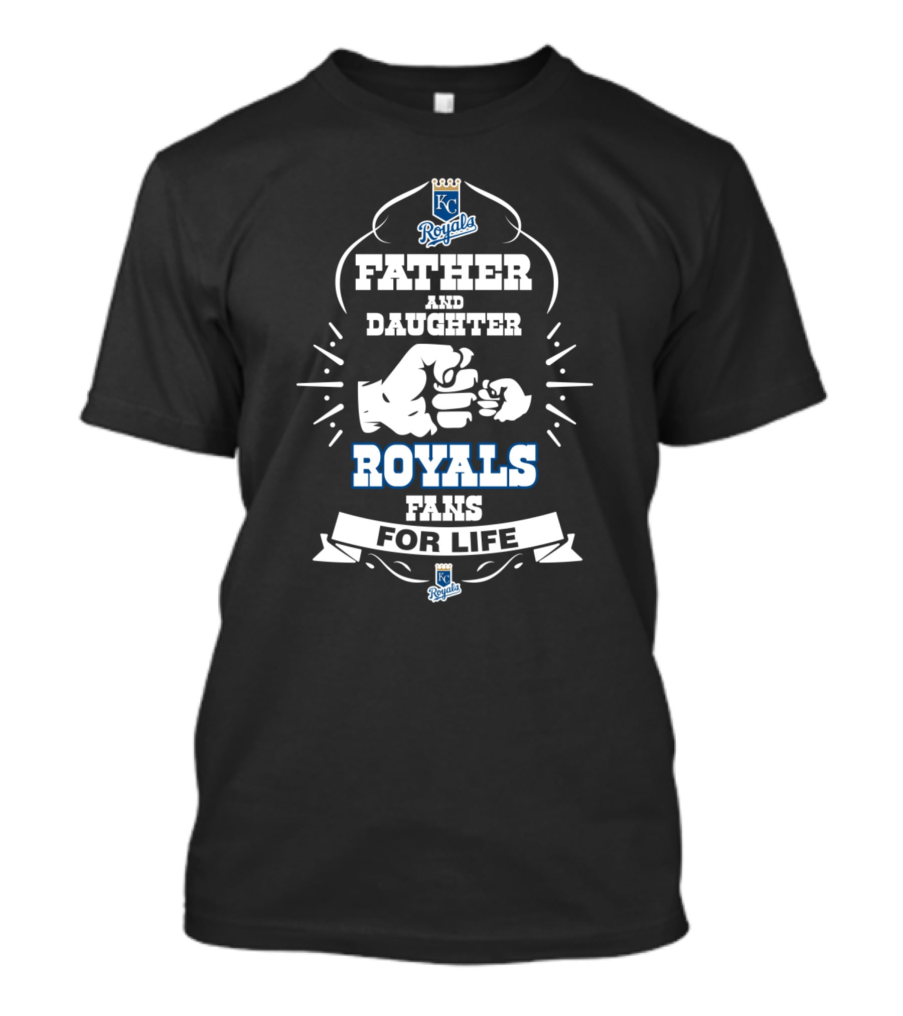 Father And Daughter Kansas City Royals Fans For Life T-Shirt