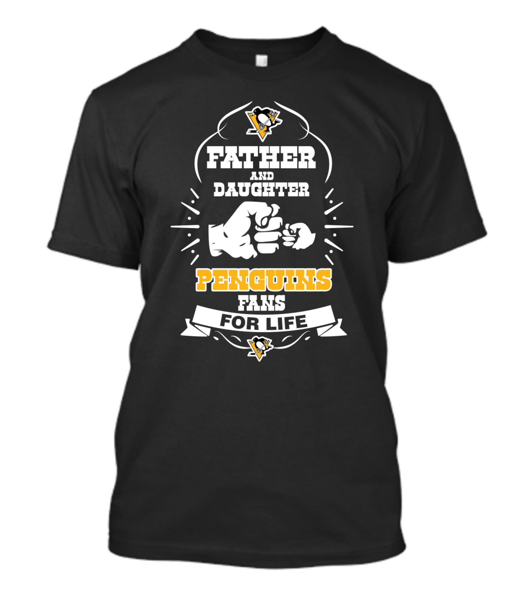 Father Daughter Penguins Fans For Life Pittsburgh T-Shirt