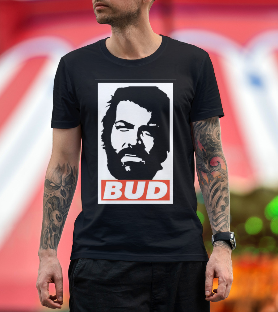Bud Spencer Tribute Graphic Blockface T-Shirt