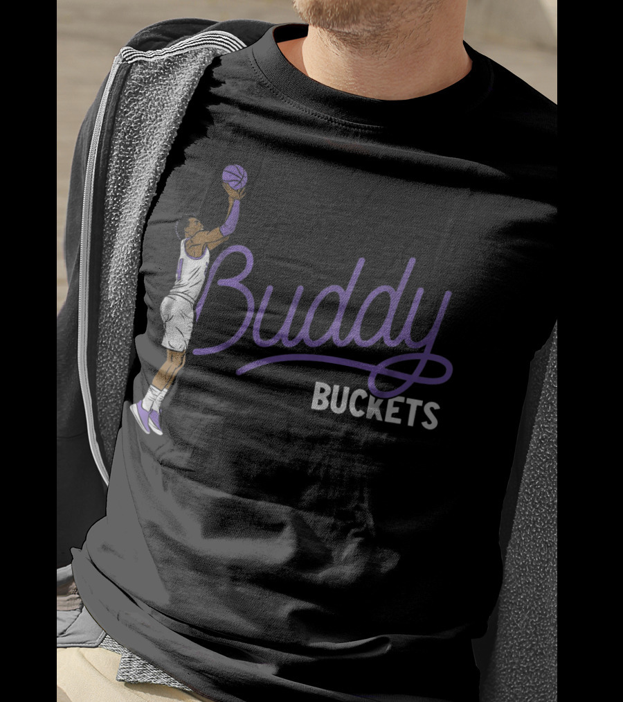 Buddy Buckets Basketball Player Jump Shot Iconic T-Shirt