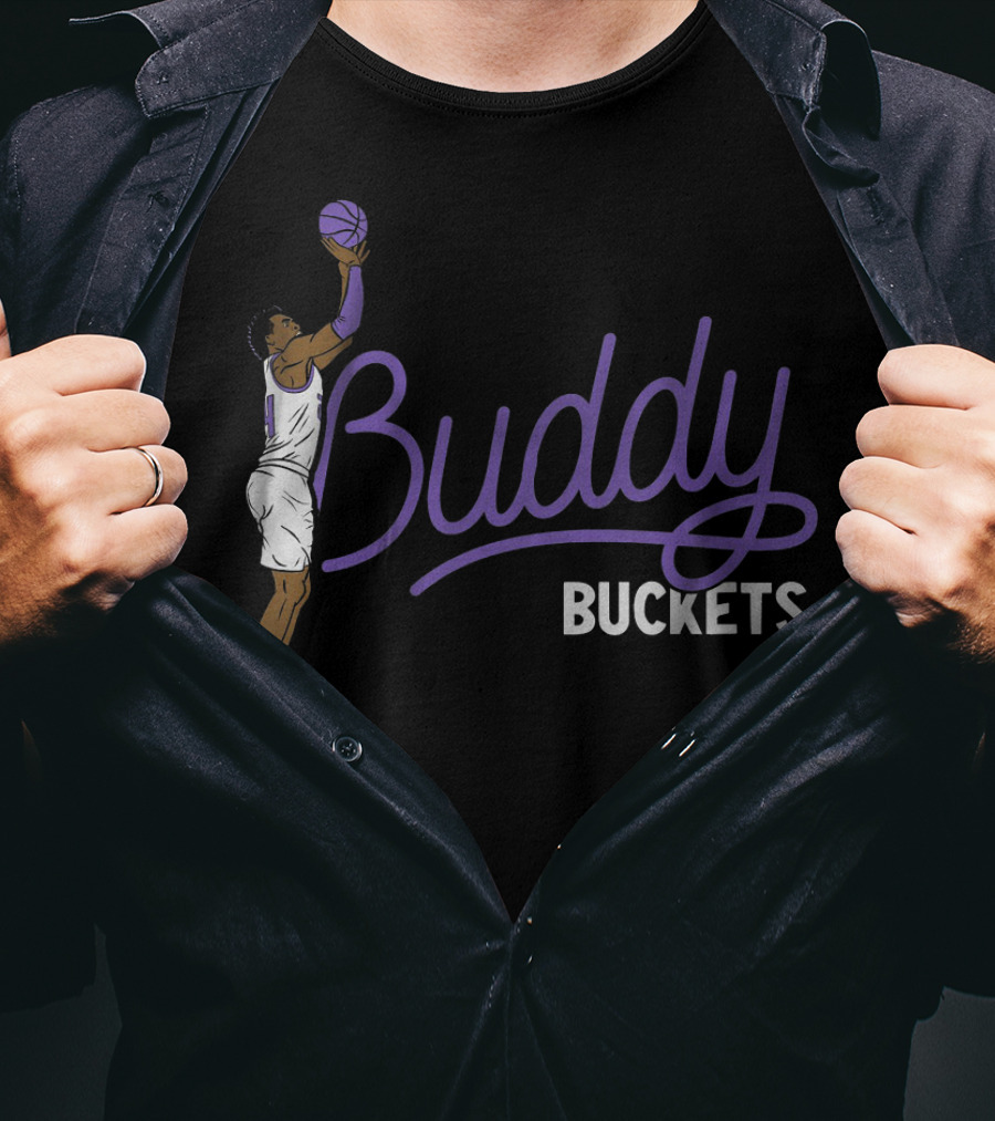 Buddy Buckets Basketball Player Jump Shot Iconic T-Shirt