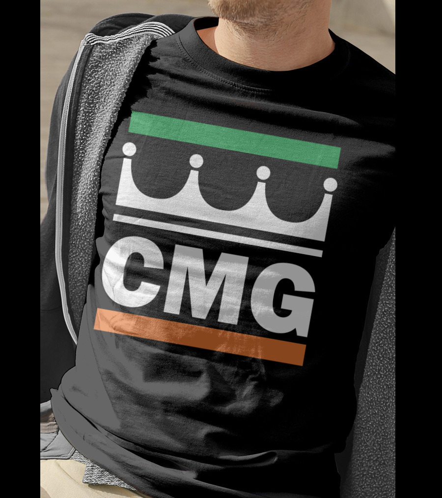 CMG Logo Irish Flag Colors Crown Symbol Conor McGregor GMG T-Shirt