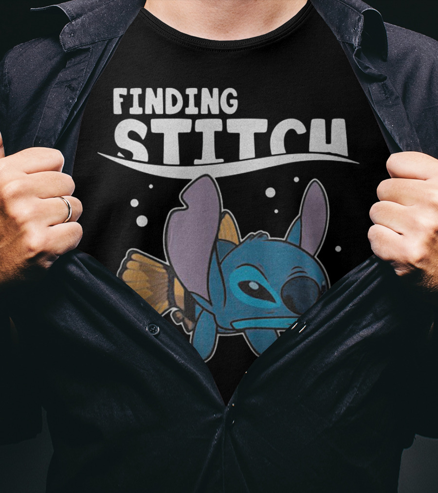 Finding Stitch Parody With Fish Imagery And Underwater T-Shirt