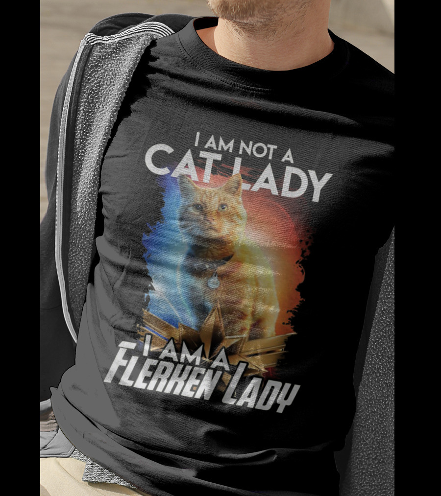 I Am Not A Cat Lady I Am A Flerken Lady Goose Cat T-Shirt