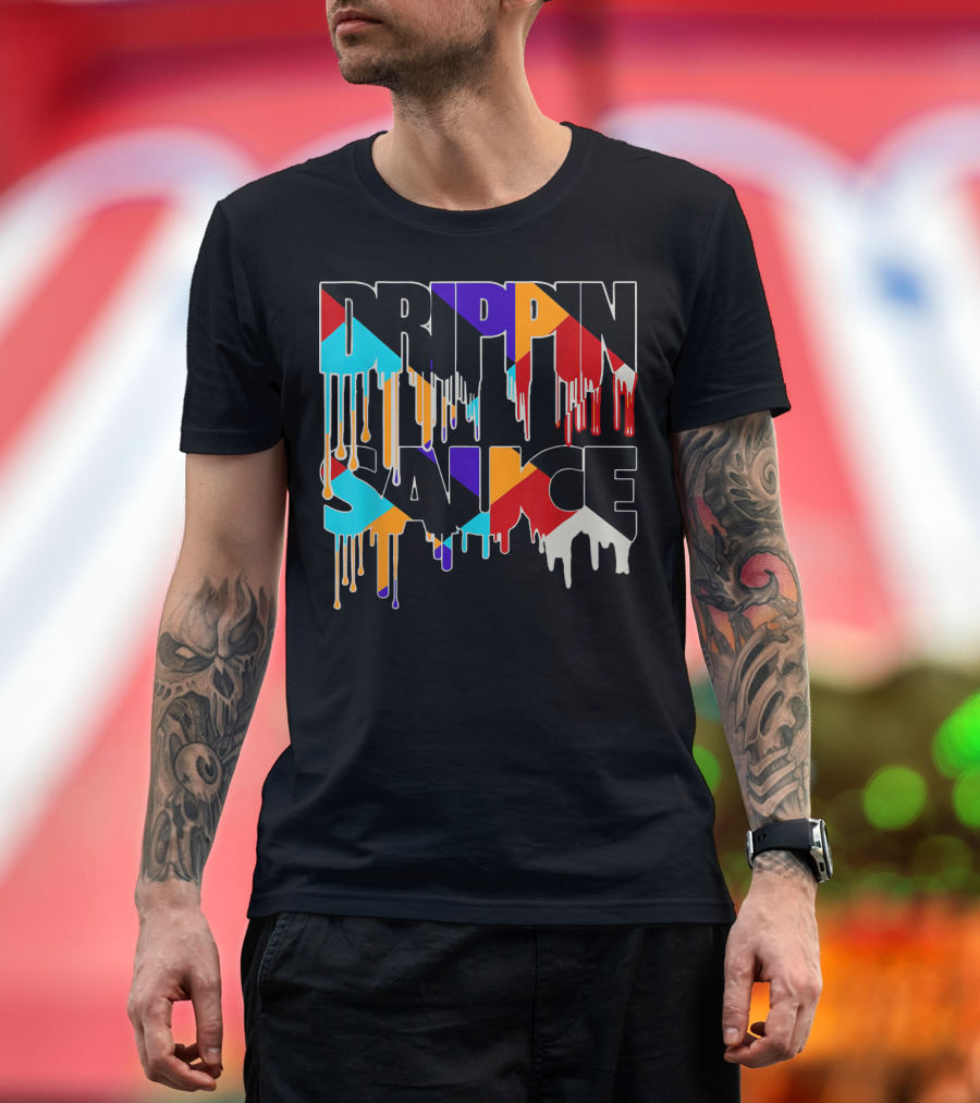 Jordan 9 Drippin Sauce Dream It Do It Bold Multicolor Drip T-Shirt