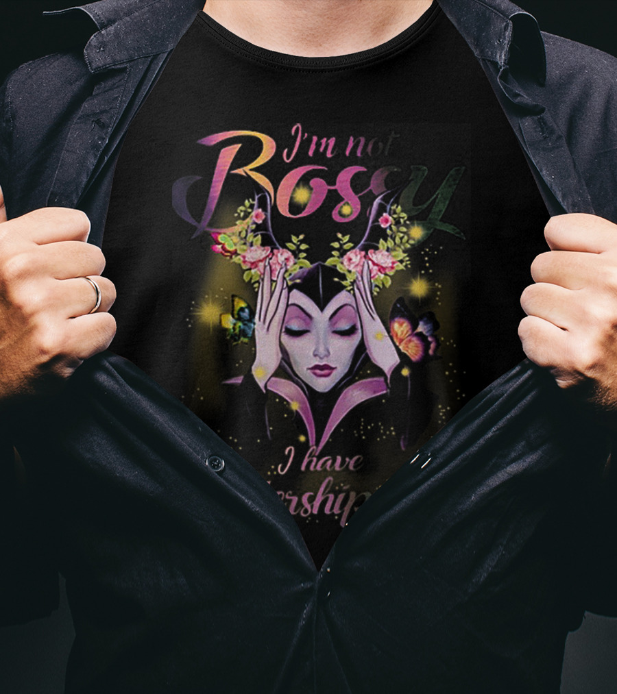 Maleficent I'm Not Bossy I Have Leadership Skills Floral T-Shirt