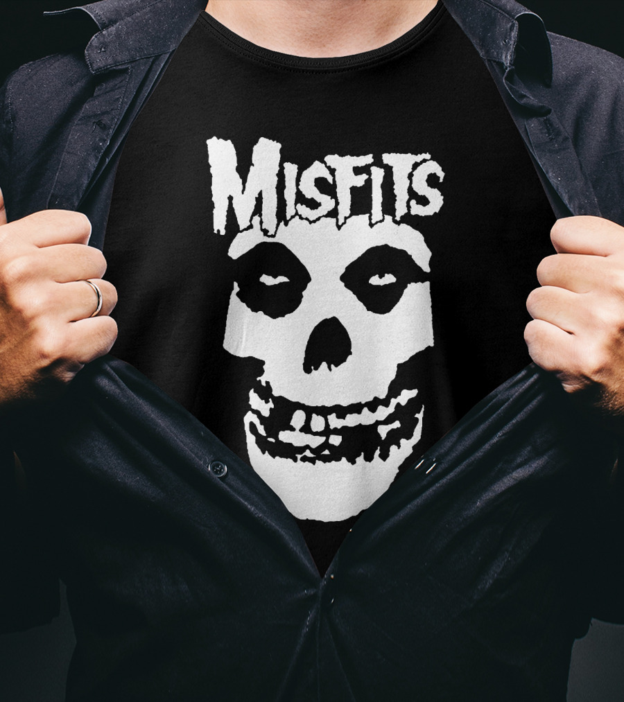 Misfits Fiend Skull Iconic Punk Rock Band T-Shirt