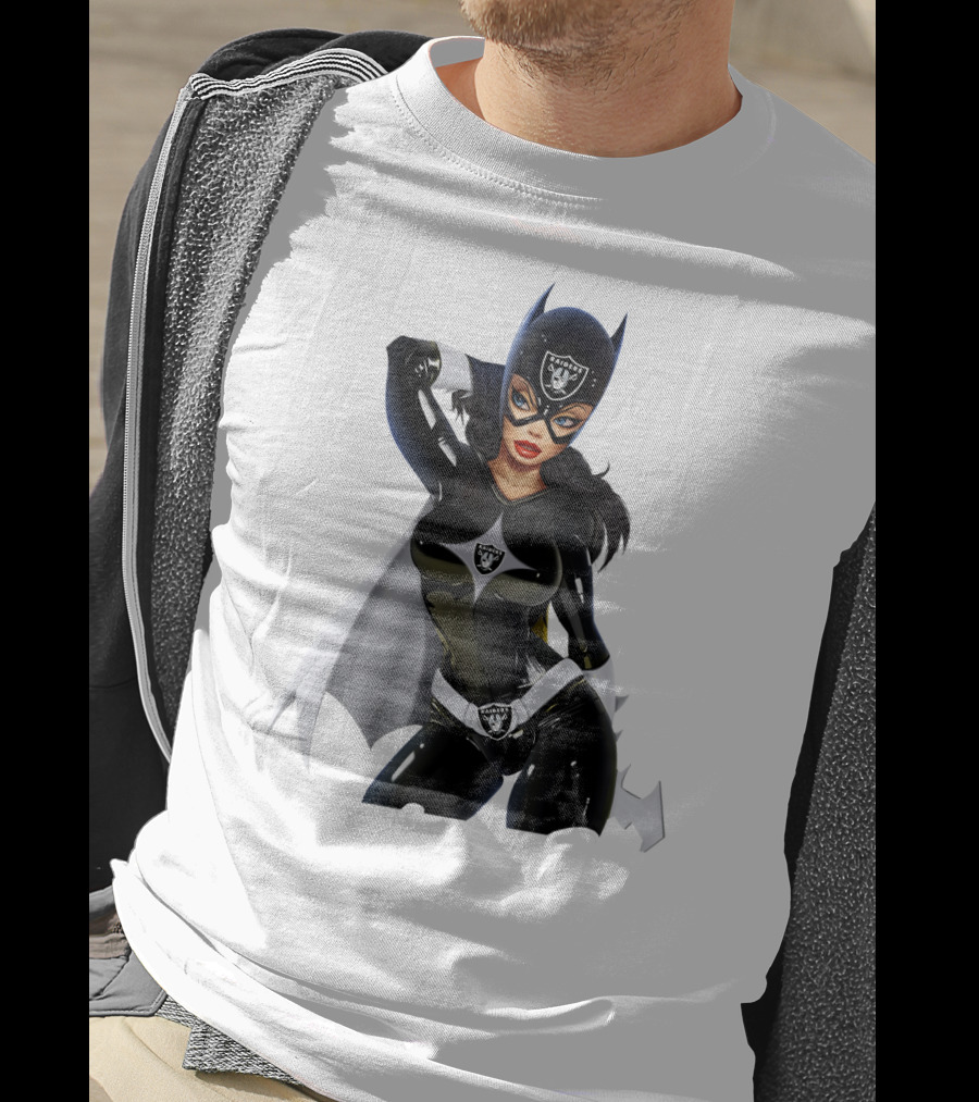 Raiders Girl Superhero Costume With Iconic Team Shield And Mask T-Shirt