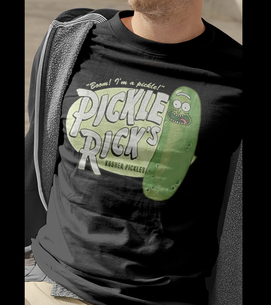 Rick And Morty Boom I'm A Pickle Pickle Rick's Kosher Pickles T-Shirt