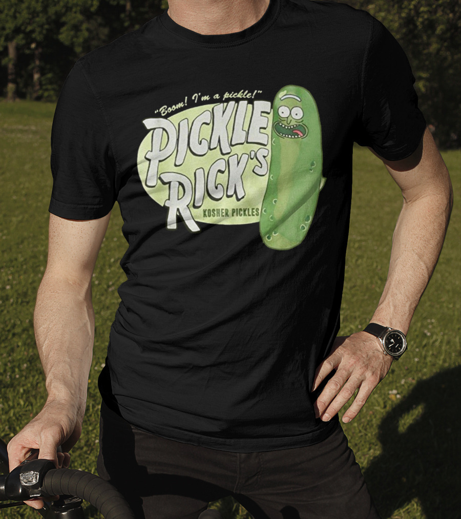 Rick And Morty Boom I'm A Pickle Pickle Rick's Kosher Pickles T-Shirt