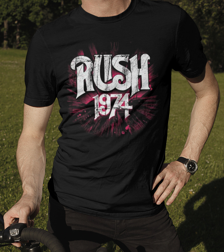Rush 1974 Splatter Logo Art T-Shirt