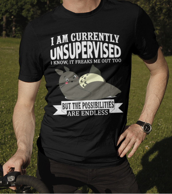 I Am Currently Unsupervised Totoro I Know It Freaks Me Out Too But The Possibilities Are Endless T-Shirt