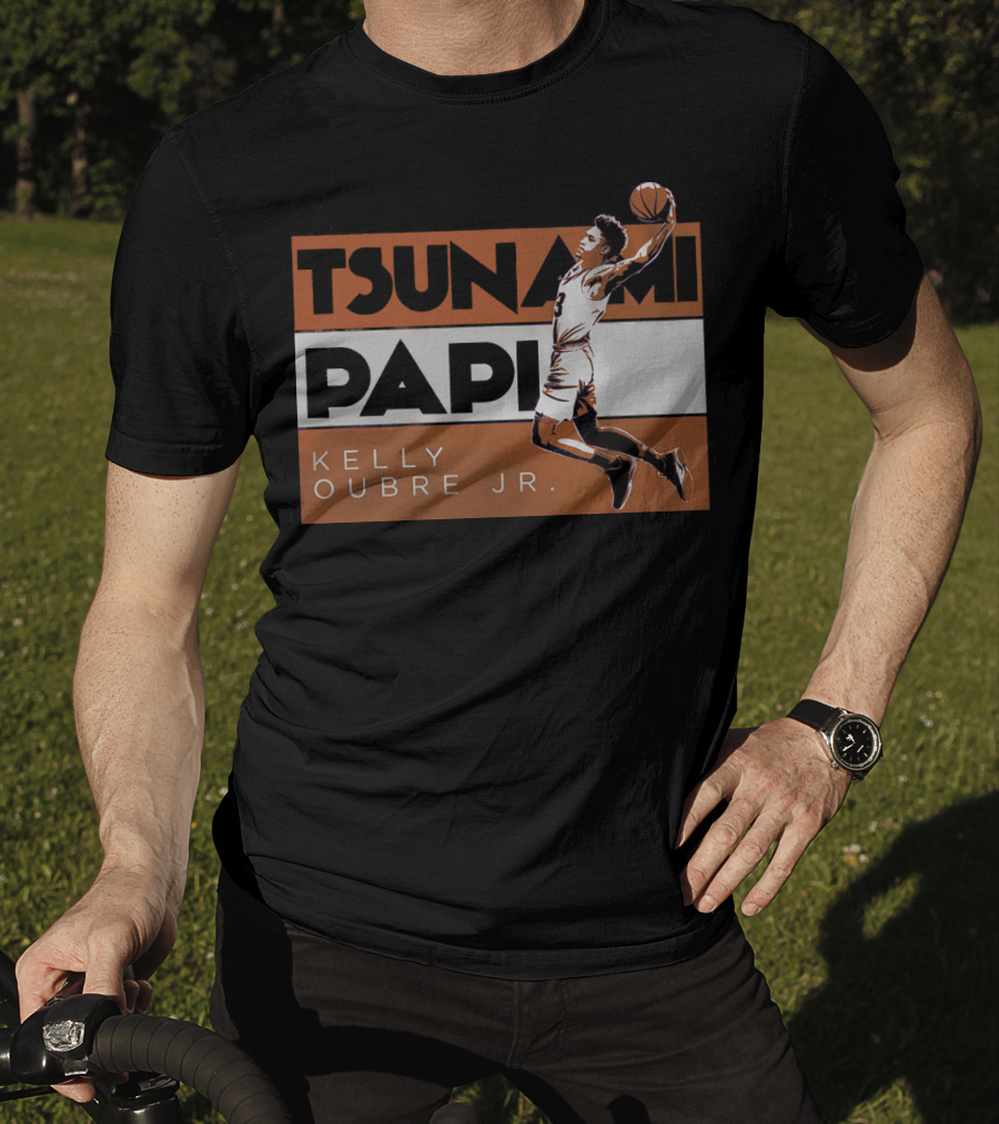 Tsunami Papi Kelly Oubre JR Basketball Dunk T-Shirt