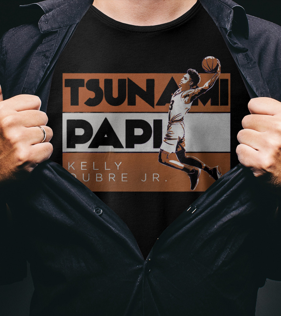 Tsunami Papi Kelly Oubre JR Basketball Dunk T-Shirt
