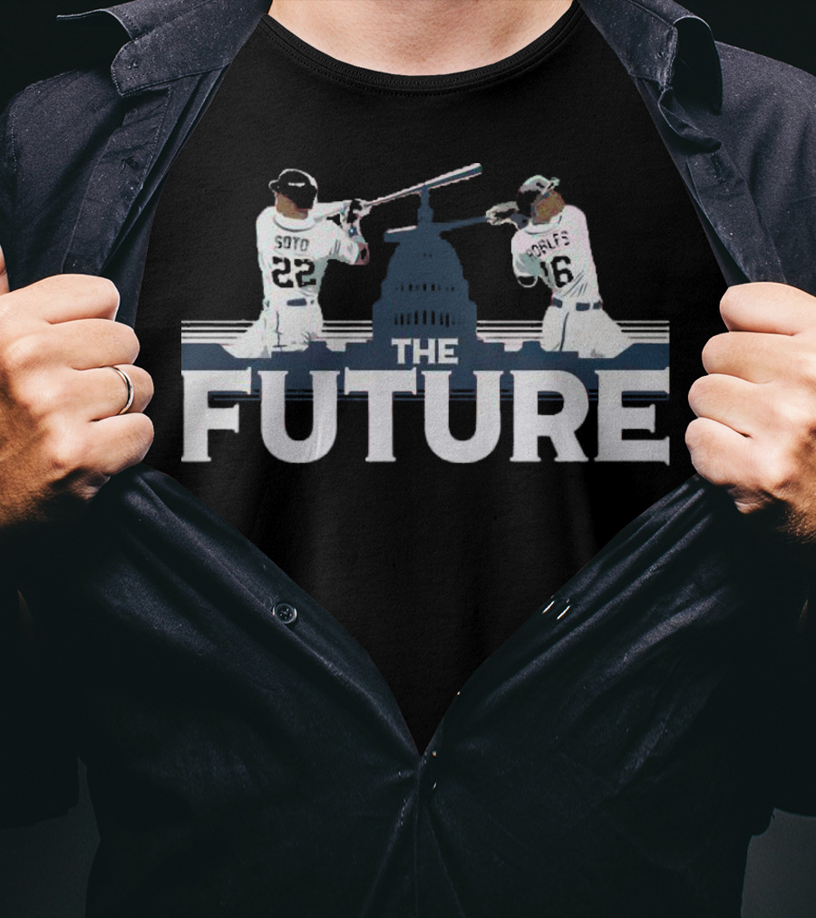 Washington The Future Soto Robles Baseball Capitol Backdrop T-Shirt