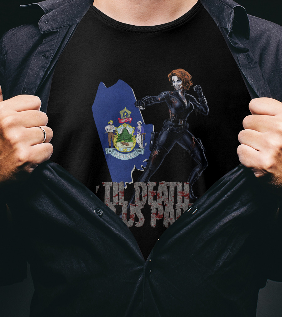 Maine Black Widow 'Til Death Do Us Part T-Shirt