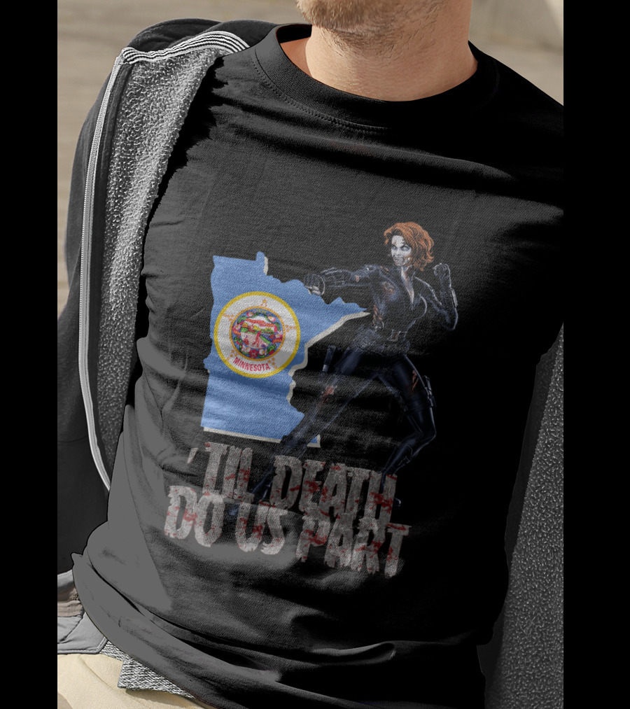 Minnesota Black Widow 'Til Death Do Us Part T-Shirt