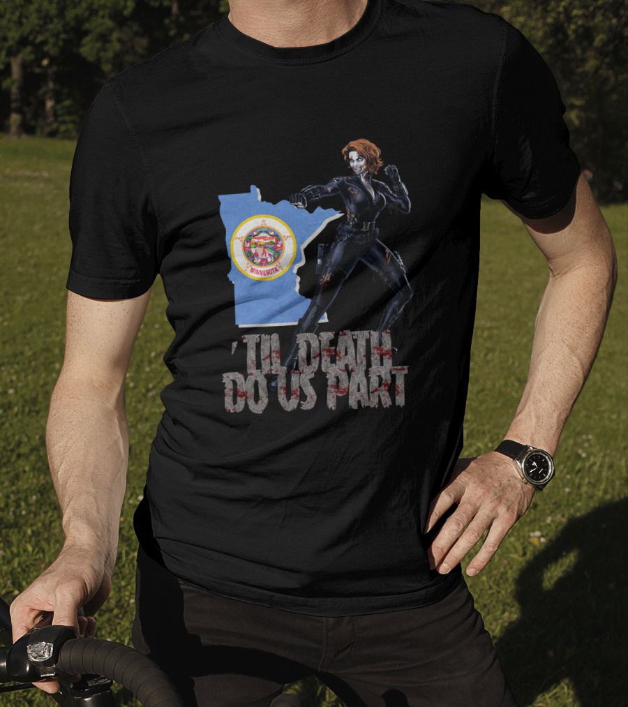 Minnesota Black Widow 'Til Death Do Us Part T-Shirt