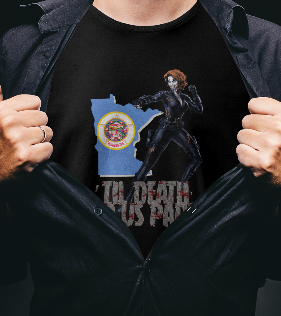 Minnesota Black Widow 'Til Death Do Us Part T-Shirt
