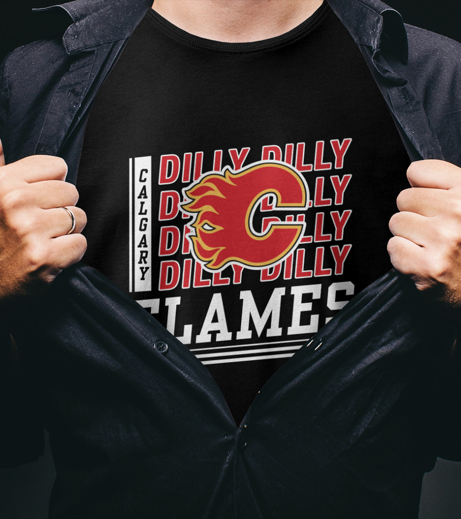 Calgary Flames Dilly Dilly Hockey Fan T-Shirt