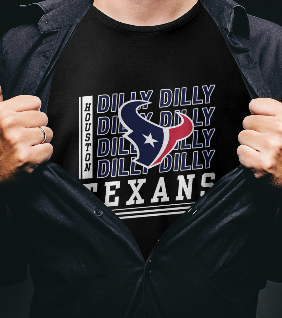 Houston Texans Dilly Dilly Bud Light Fans Football T-Shirt