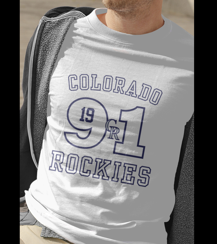 Colorado Rockies CR Logo Est 1991 T-Shirt