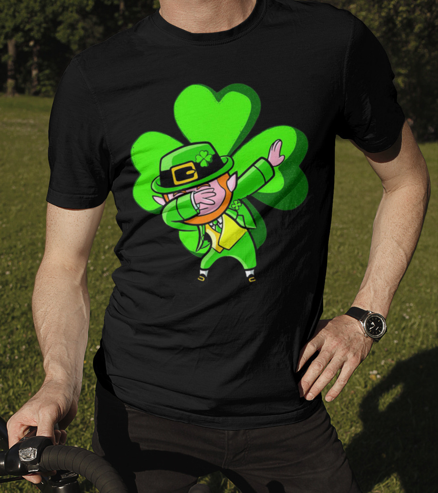 Leprechaun Dab Dance Shamrock St Patrick's Day Luck Ireland T-Shirt