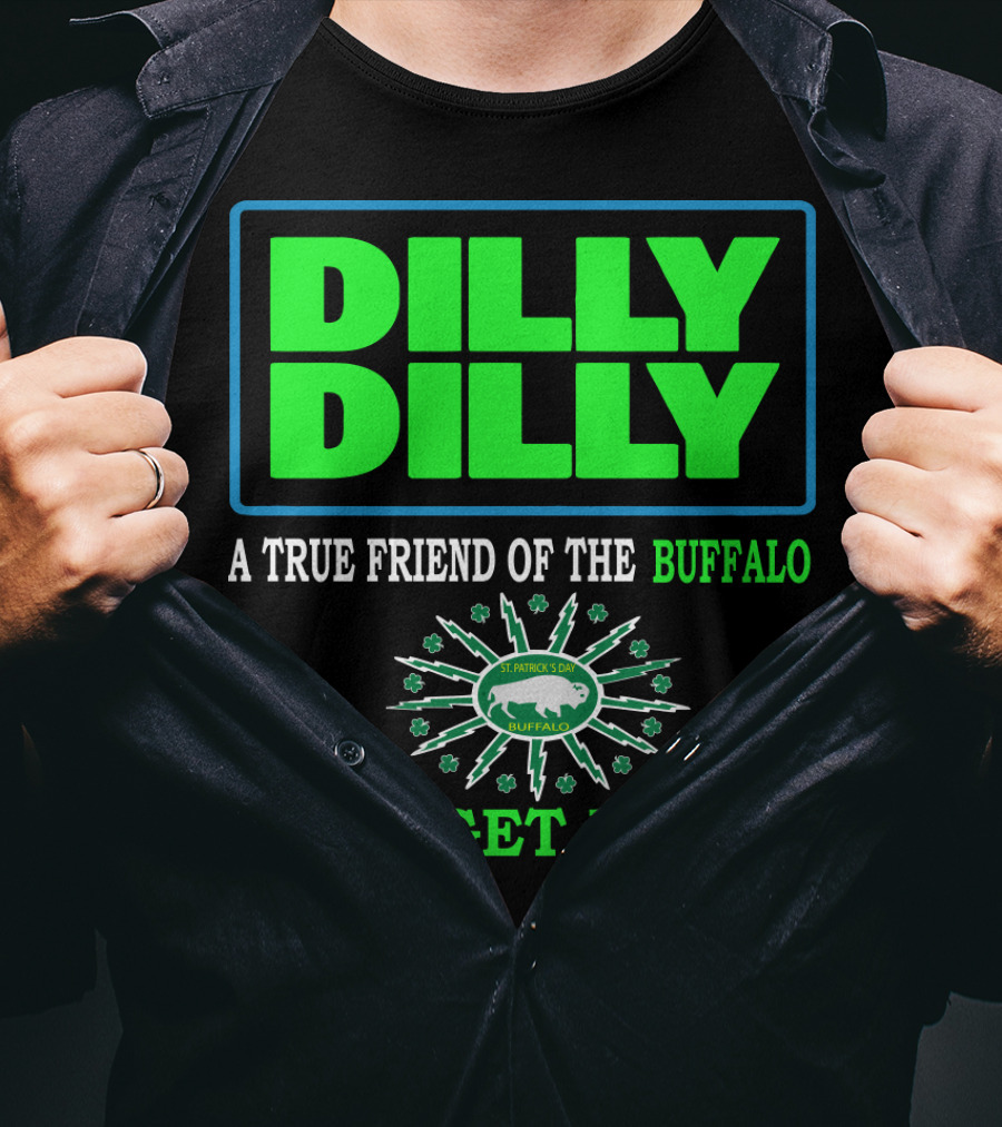 Dilly Dilly A True Friend Of The Buffalo St Patrick's Day Let's Get Drunk T-Shirt