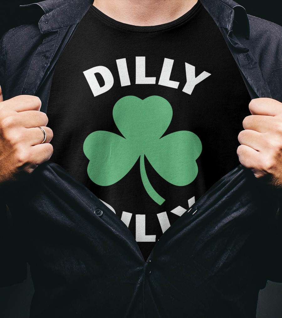 Dilly Dilly Shamrock Clover St Patrick's Day Festive Luck T-Shirt