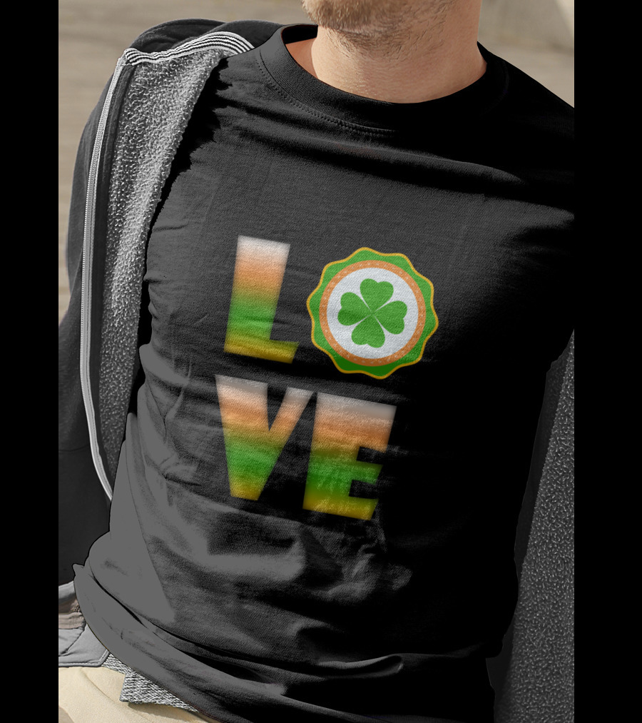 Love Irish Clover St. Patrick's Day T-Shirt