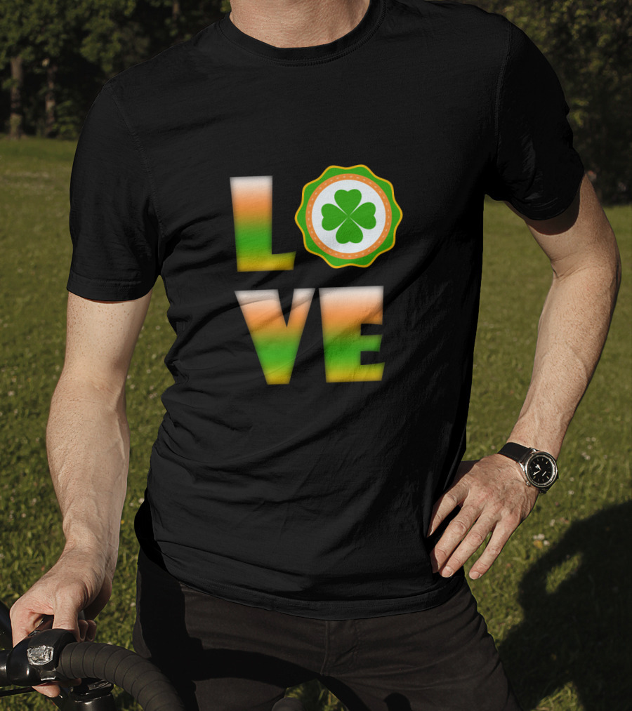 Love Irish Clover St. Patrick's Day T-Shirt
