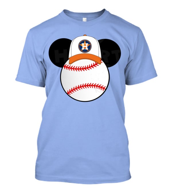 Houston Astros Mickey Mouse Baseball Cap T-Shirt