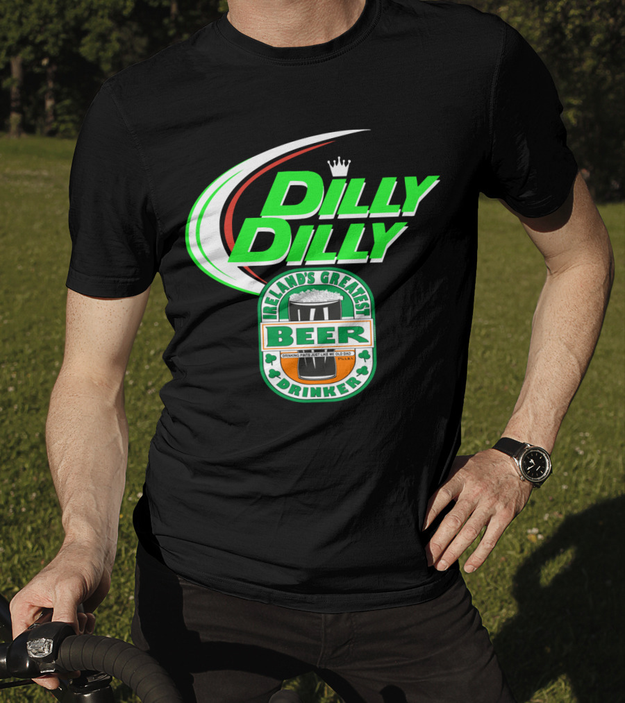 Dilly Dilly Irelands Greatest Beer Drinker Crowned By Irish Clovers T-Shirt