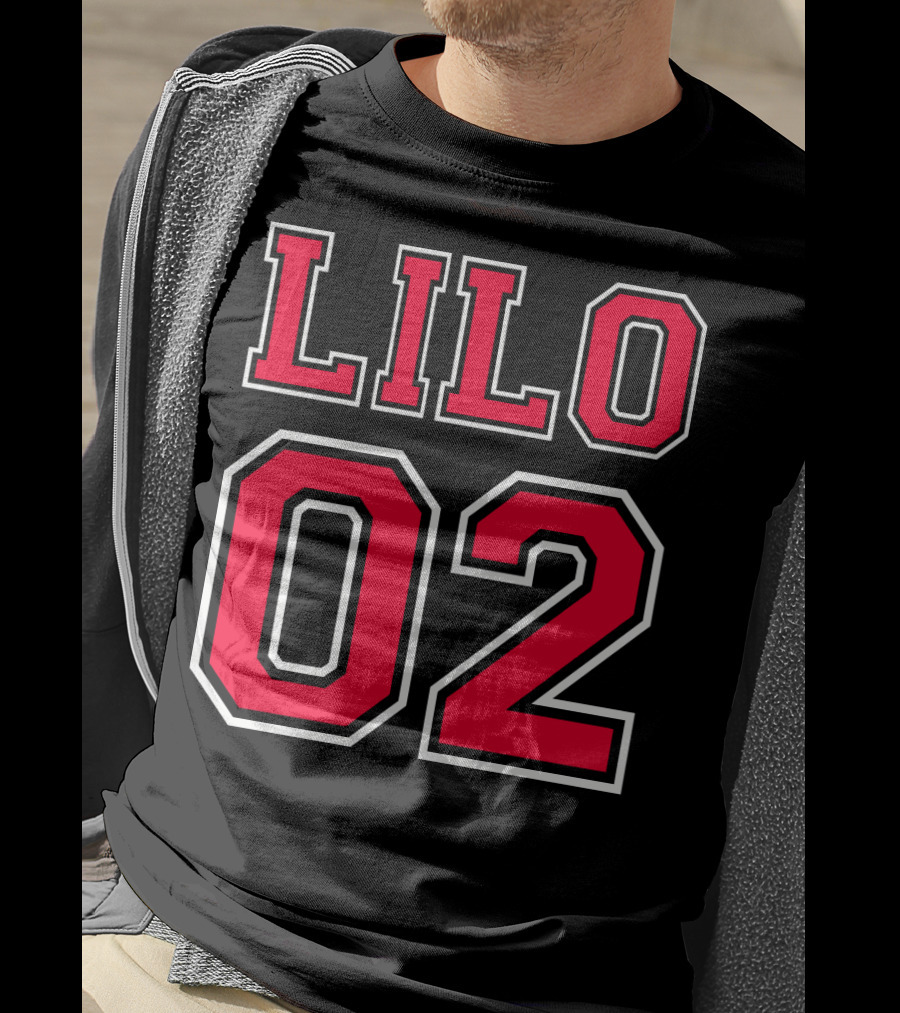 Lilo 02 Sports Jersey Red Black Number Lilo And Stitch T-Shirt