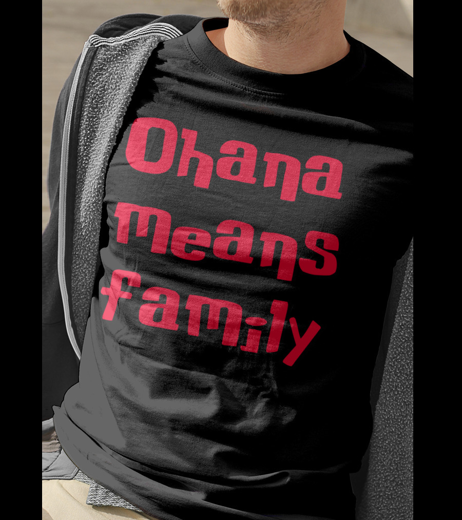 Ohana Means Family Lilo And Stitch Quote Recognition T-Shirt
