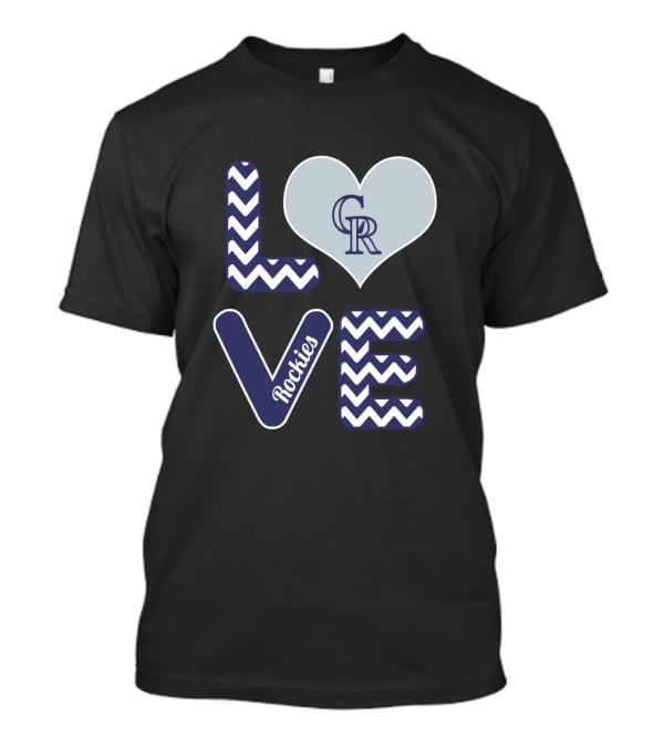 Love Colorado Rockies Heart T-Shirt