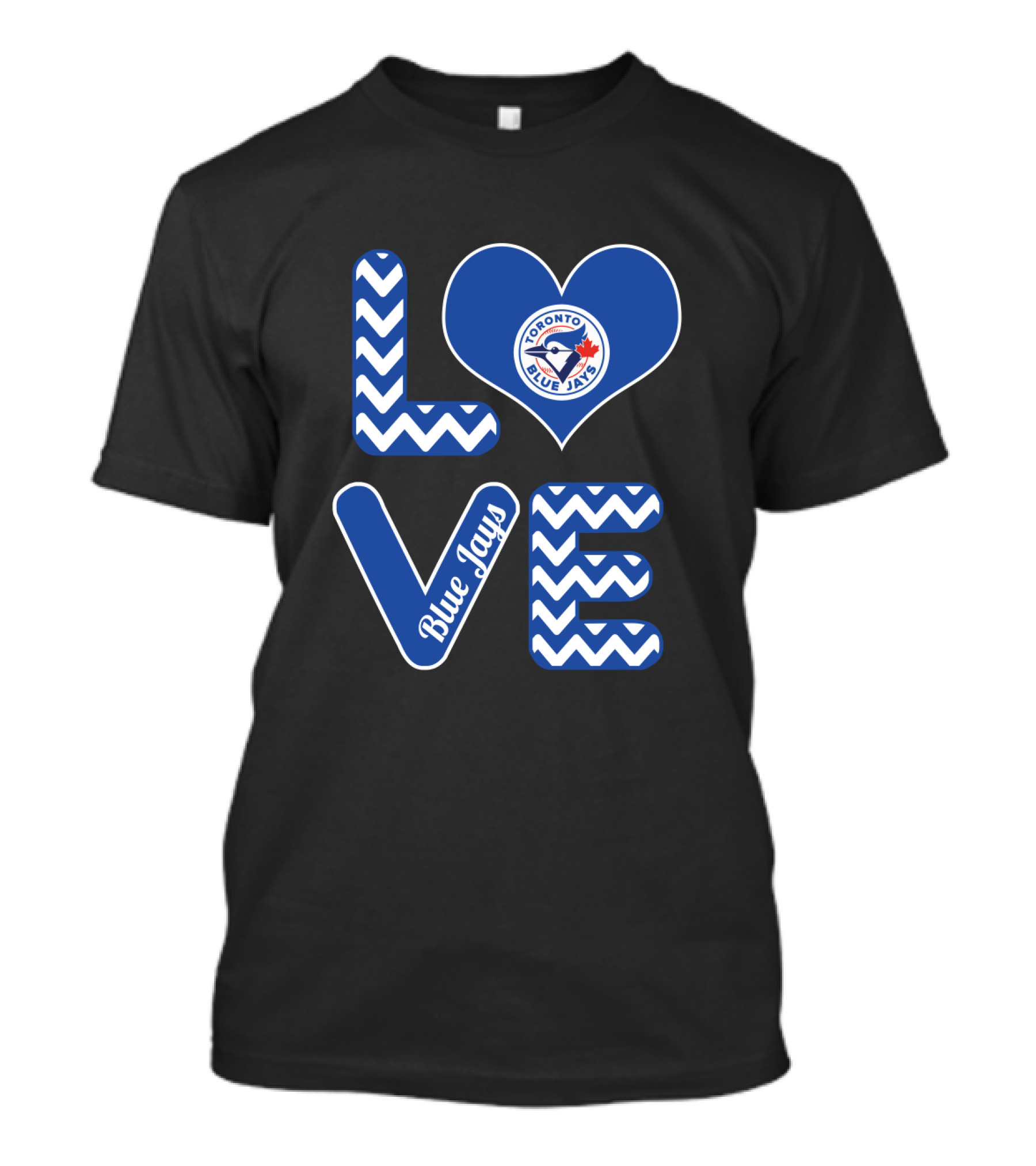 Toronto Blue Jays Love Heart Logo Fan Baseball T-Shirt