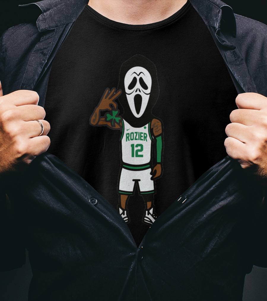 Scary Terry Rozier 12 Basketball Scream Mask Celtics Style T-Shirt